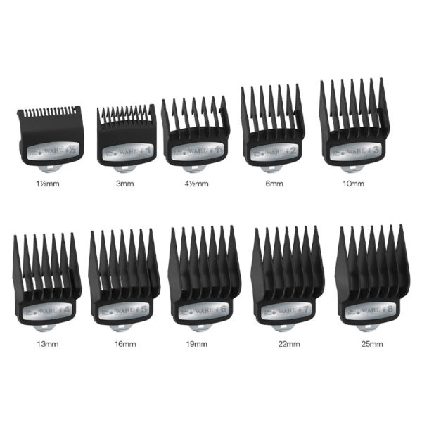 Lot de 10 contre-peignes Premium pour tondeuses WAHL